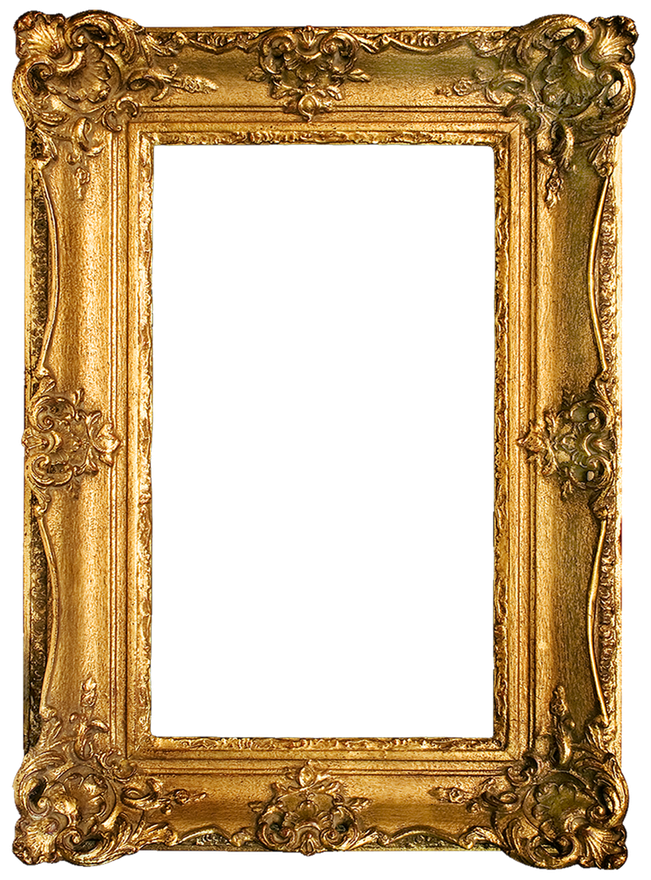 Golden Frame Png Picture (black)