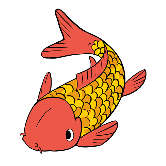 Golden Koi Fish Png Pic (chocolate, black, salmon)