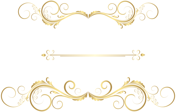 Golden Ornaments Png Transparent Image (black)