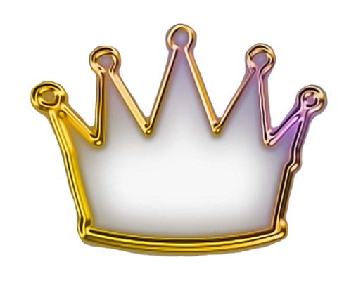 Golden Princess Crown Png Clipart (lavender, black, white)