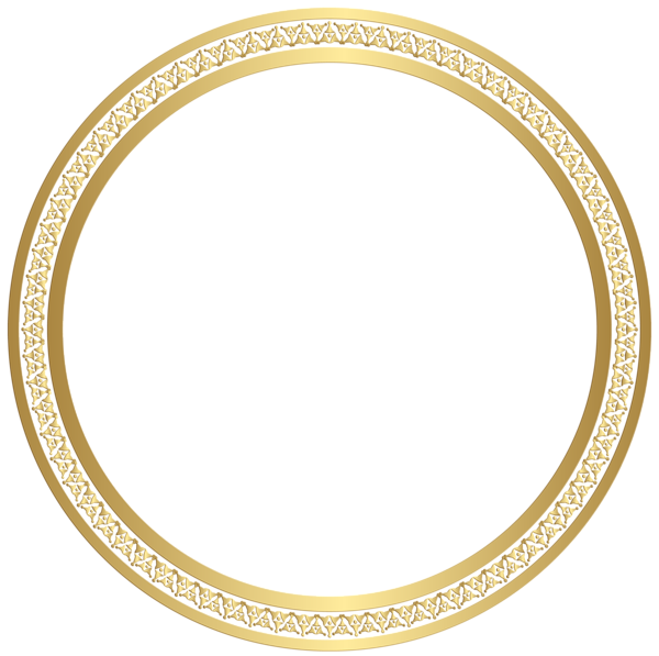 Golden Round Frame Png Images (chocolate, black)