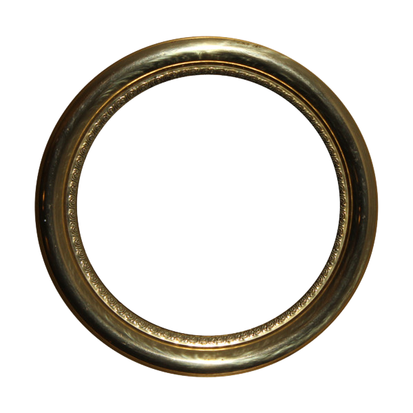 Golden Round Frame Png Photos (black, olive, white)