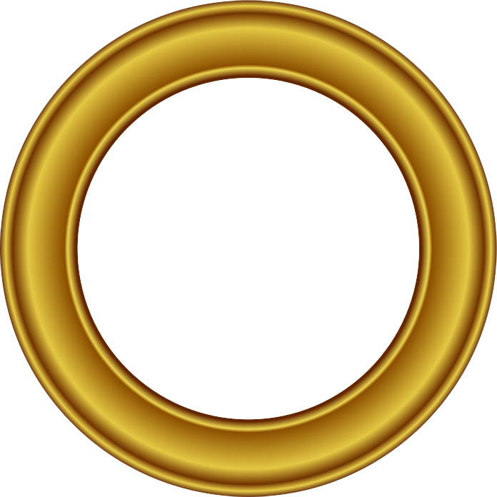 Golden Round Frame Png (gold, olive, chocolate, white)