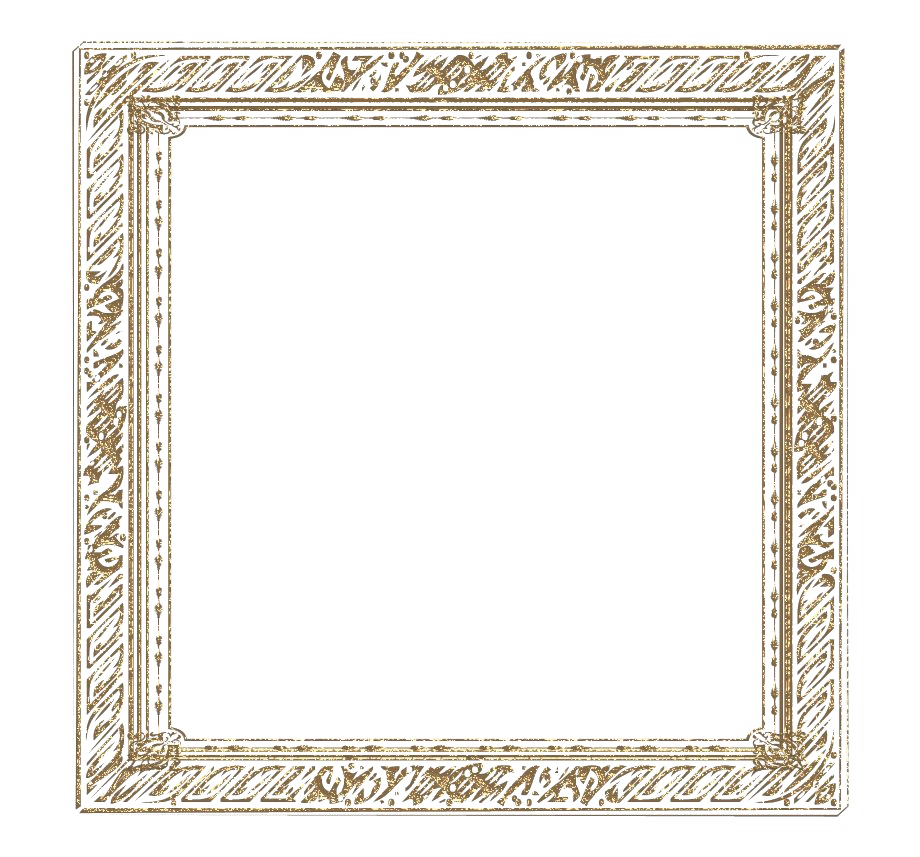 Golden Square Frame Transparent (beige, white, silver)