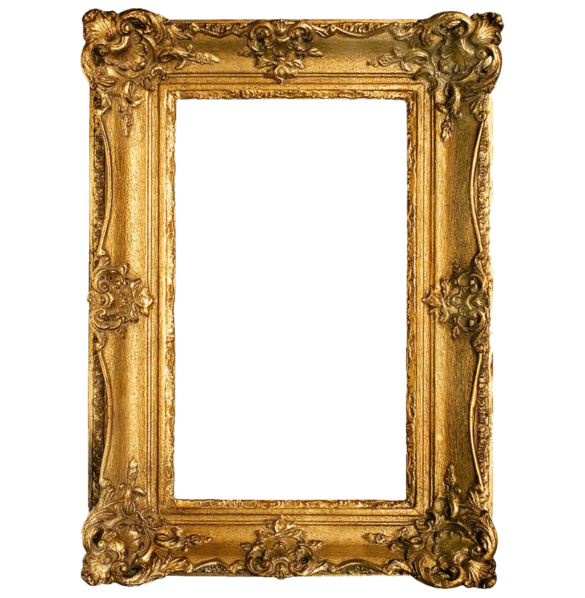 Golden Vintage Frame Png Clipart (chocolate, olive, pink, white)