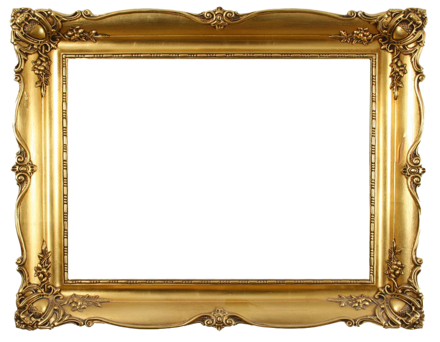 Golden Vintage Frame Png Free Download (chocolate, olive, white, beige, salmon)