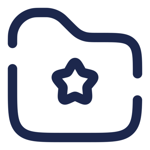 Folder Favourite Star Free Transparent Png Icon Download (navy, black)