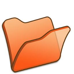 Folder Orange Free Nobackground Png Icon Download (chocolate, salmon, black)