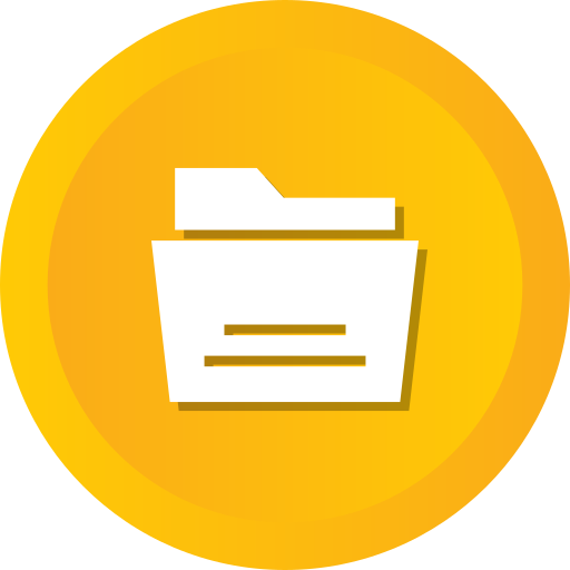 Folder Paper Storage Office File Storage Data Storage Report Free Png Icon Download (gold, orange, black, white)