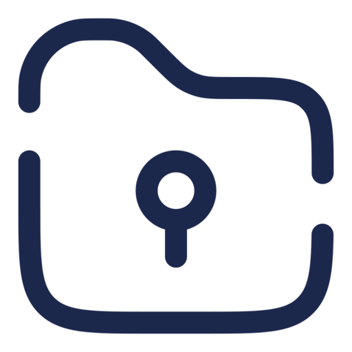 Folder Security Free Png Icon (navy, black)