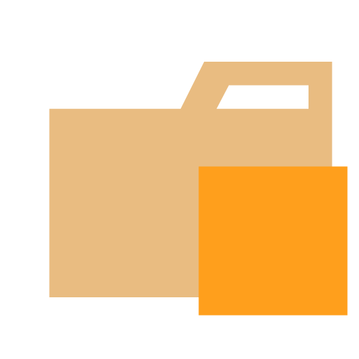 Folder Type Bloc Icon Free Png Icon Download (gray, orange, salmon, black)