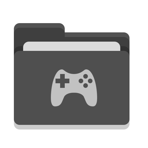 Folderblackgames Free Transparent Png Icon Download (silver, indigo, black, gray, lavender)