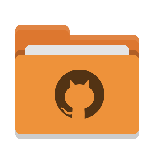 Folderorangegithub Free Png Icon Download (salmon, maroon, black, lavender, chocolate)