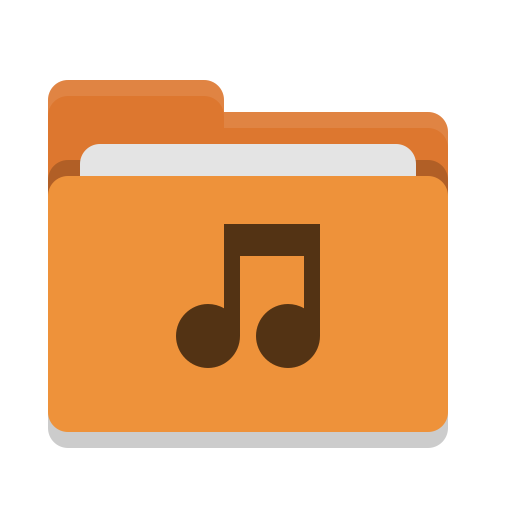 Folderorangemusic Free Png Icon Download (salmon, maroon, black, lavender, chocolate)