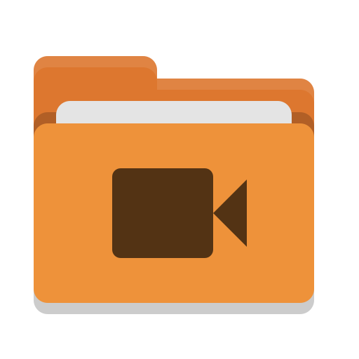 Folderorangevideo Free Nobackground Png Icon Download (salmon, maroon, black, lavender, chocolate)