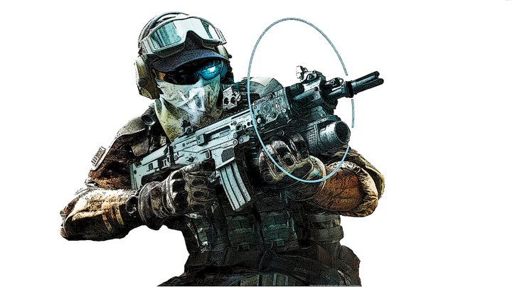 Soldier Transparent Background (black)