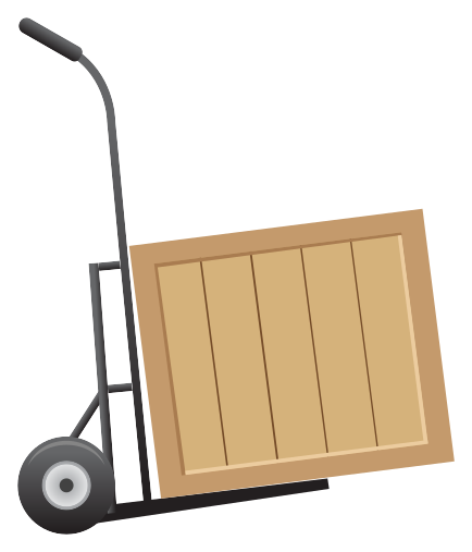 Folding Trolley Forklift Transport Warehouse Delivery Icon Free Png Icon Download (salmon, black)