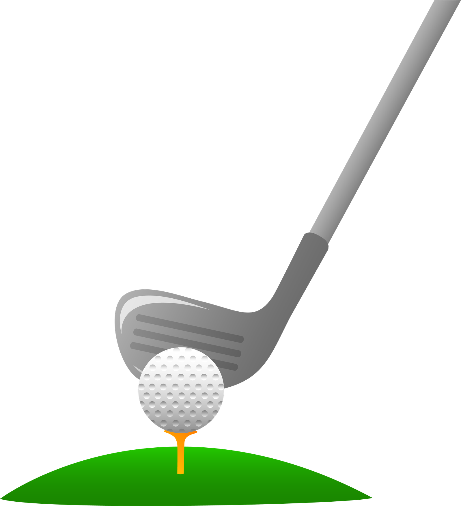 Golf Png Background Isolated Image (black, gray, green)