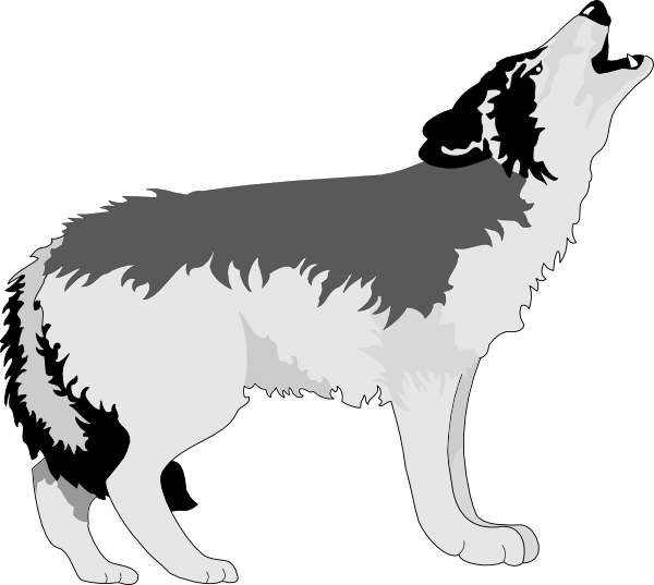 Wolf Png Clipart (lavender, black, gray, white, silver)