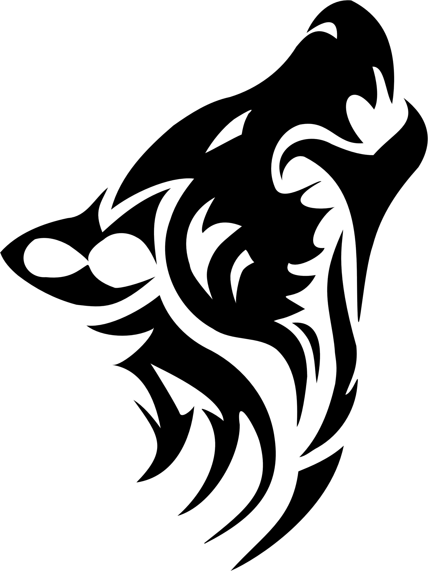 Wolf Png Hd Isolated (black)