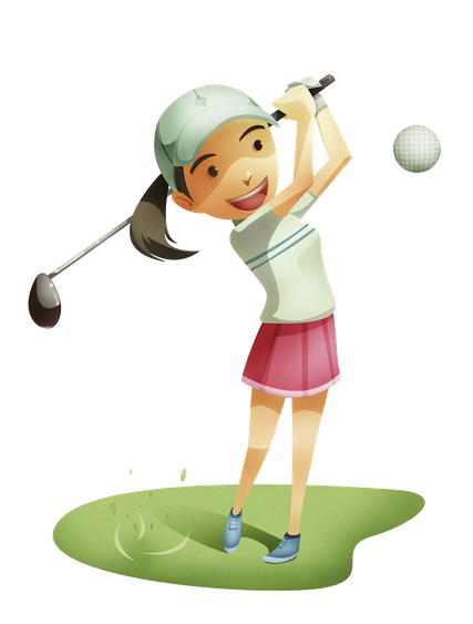 Golf Png Image (beige, black, gray, silver)