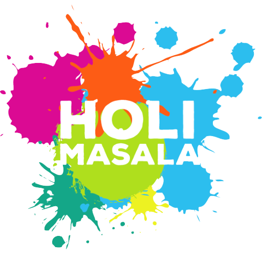 Holi Png File (greenish blue, chocolate, white, purple, gold)