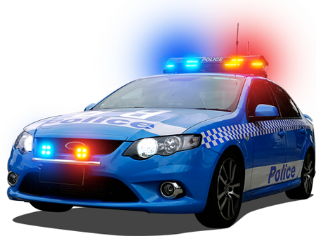 Police Car Background Png (chocolate, black, blue, white)