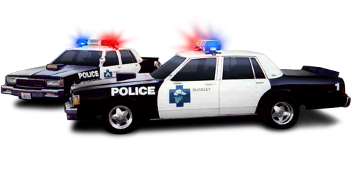 Police Car Png Cutout (white, black, blue, red, lavender)