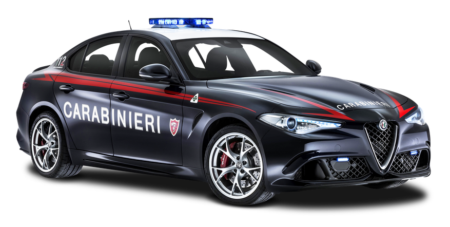 Police Car Png File (black, white)