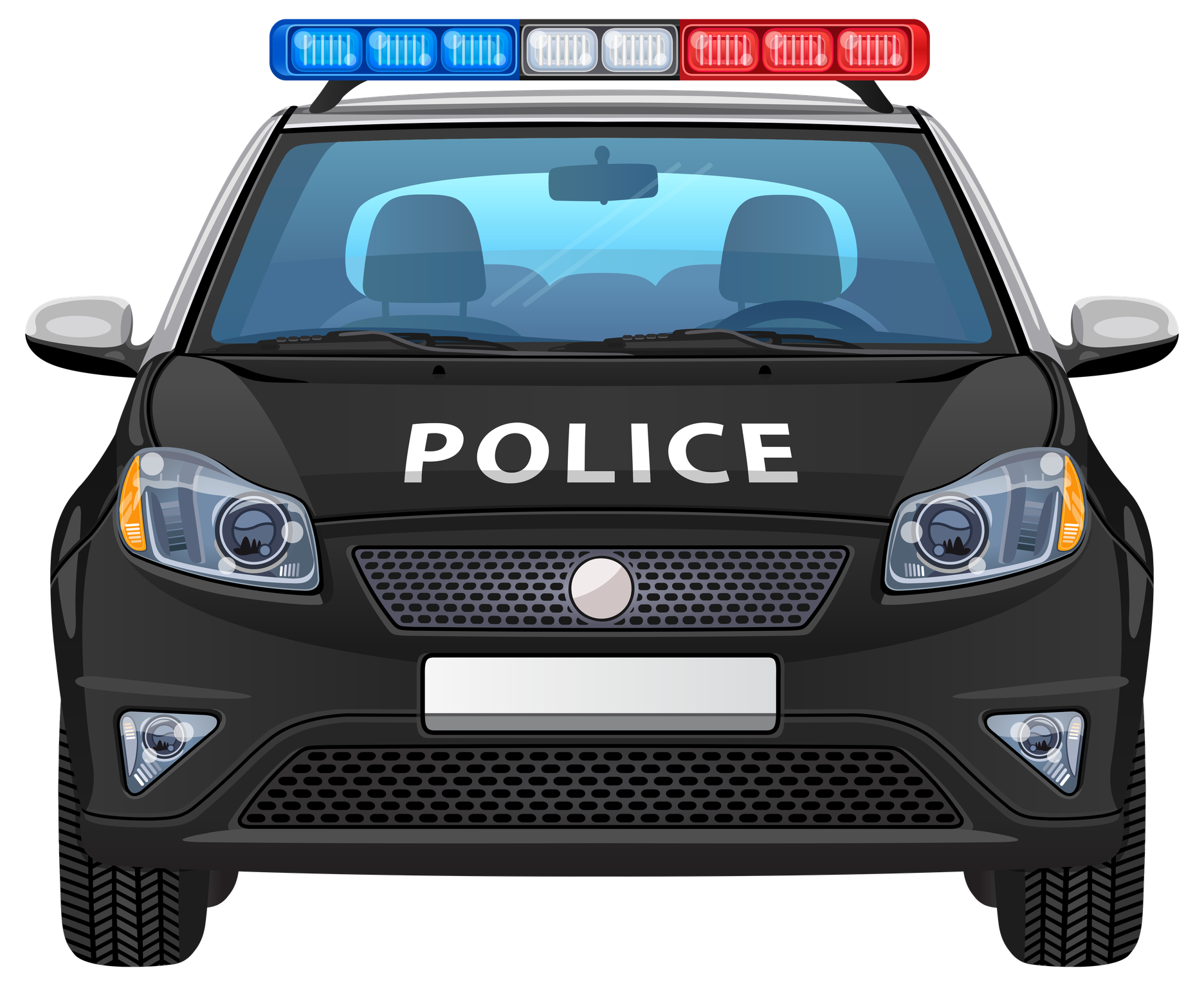 Police Car Png Photos (black)