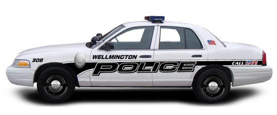 Police Car Png Pic (black, silver)