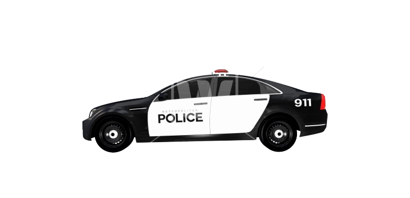 Police Car Png (black, white)