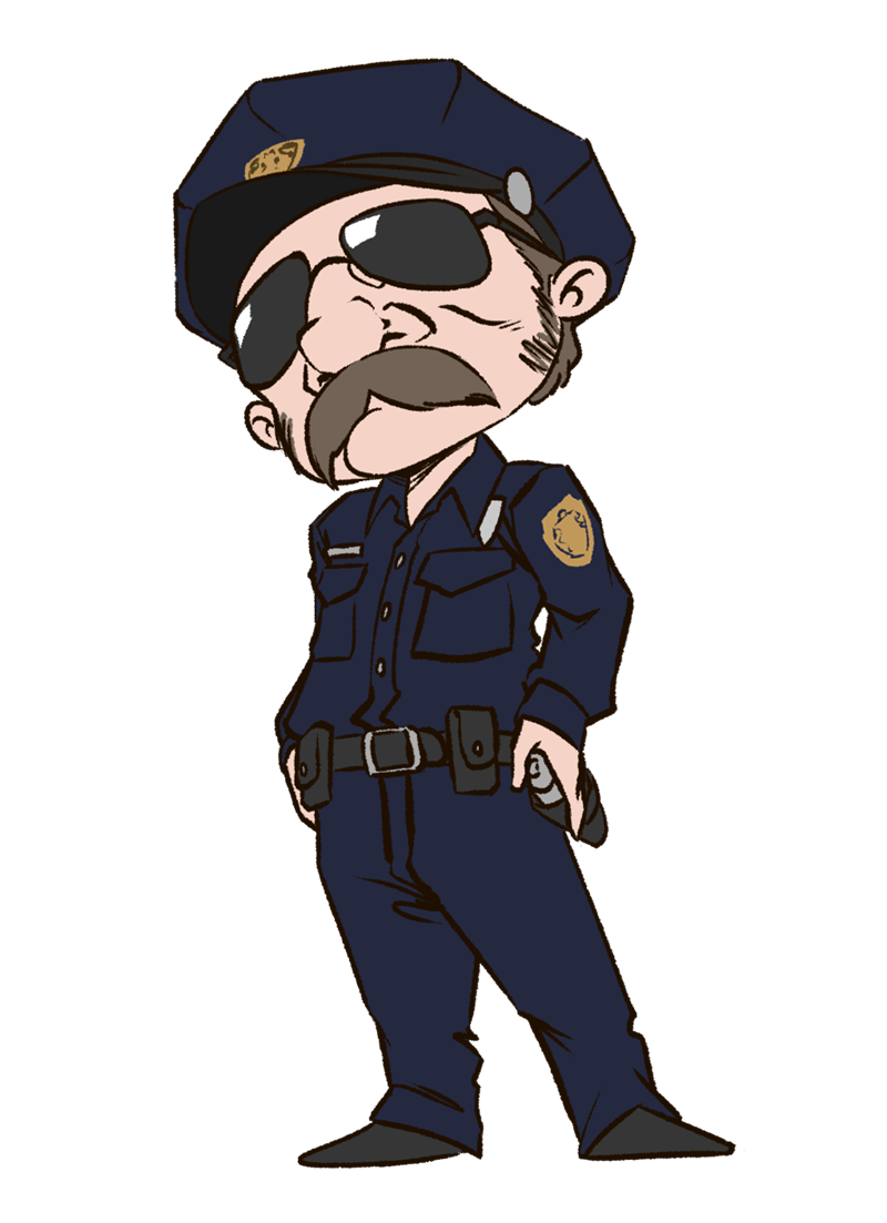 Police Png Clipart (black, navy, pink)