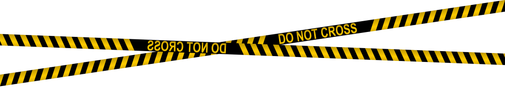 Police Tape Do Not Cross Png Clipart (black)