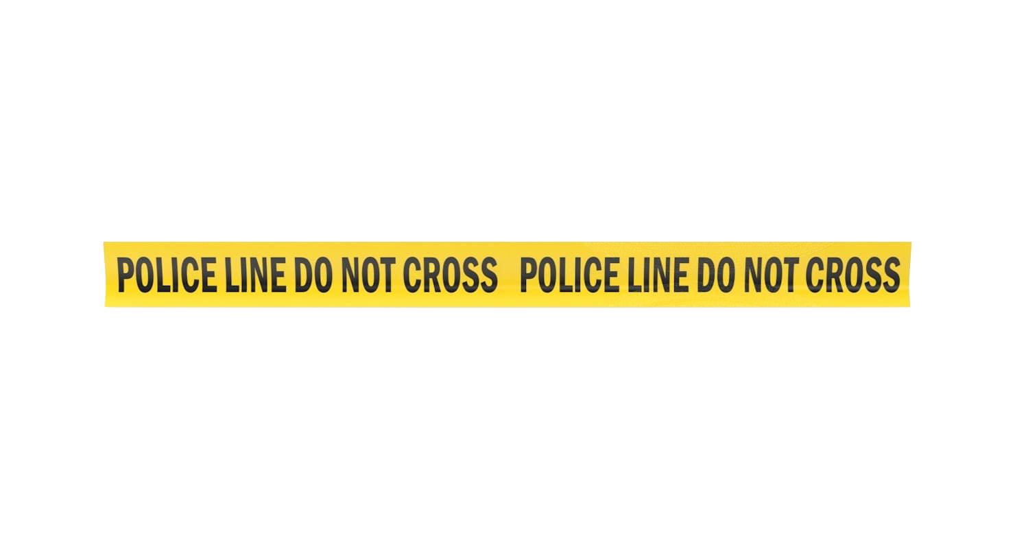 Police Tape Do Not Cross Png Image (beige, white)