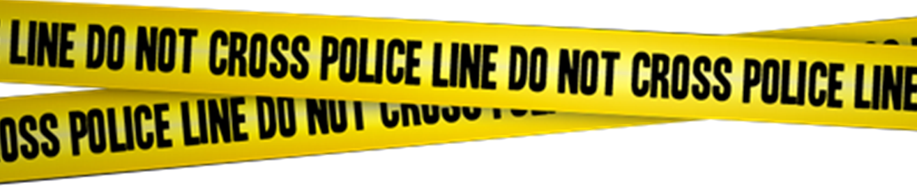 Police Tape Yellow Png Cutout (gold, black, orange)