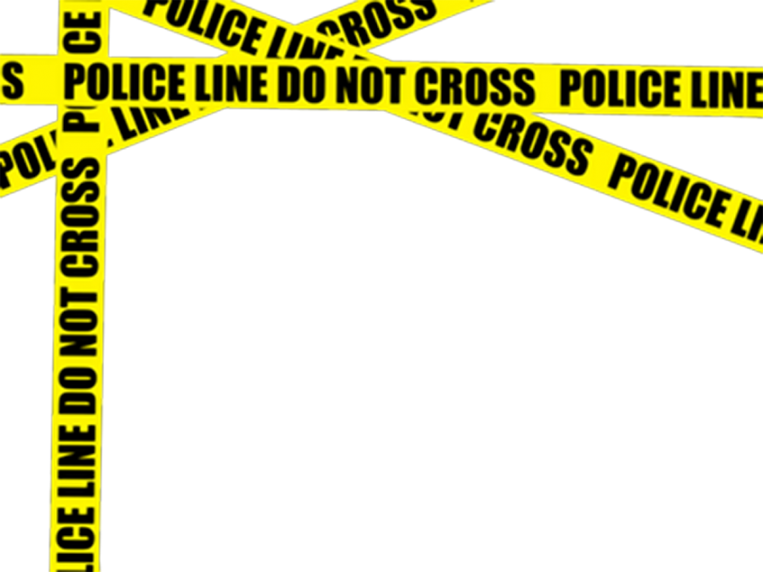 Police Tape Yellow Transparent (black, white, yellow)