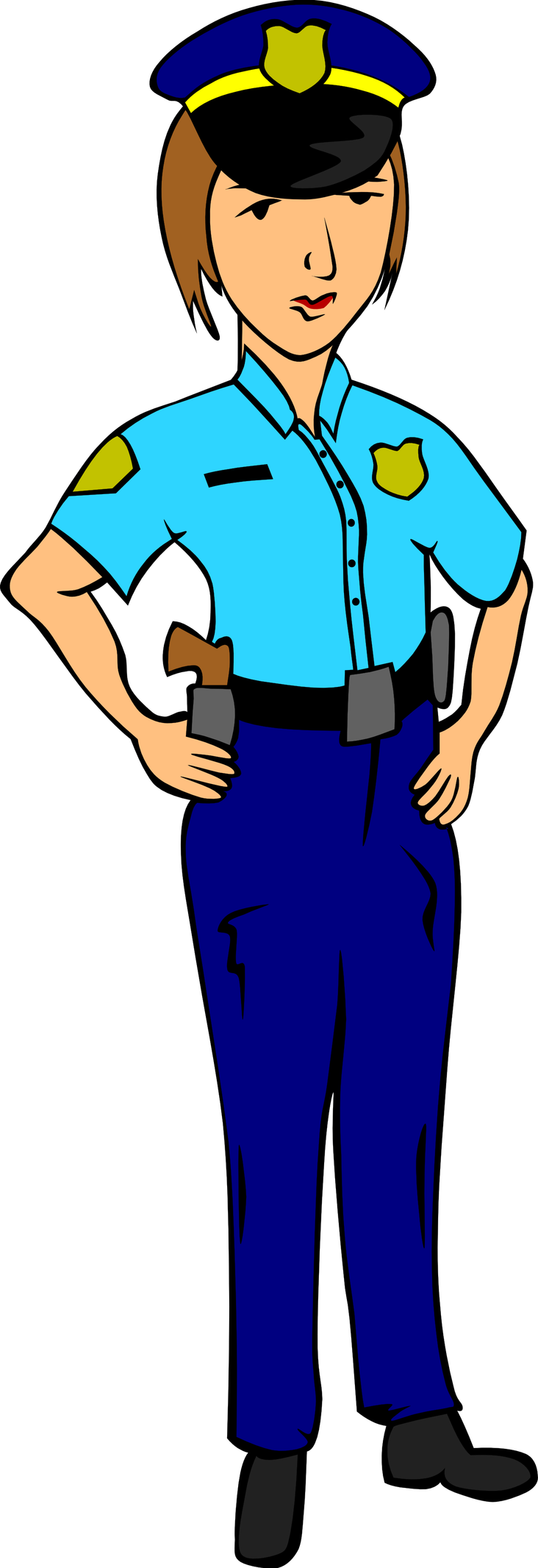 Police Vector Png Pic (black, navy, greenish blue)