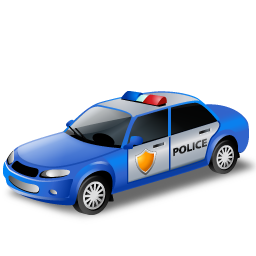 Policecar Blue Icon Free Png Icon Download (teal, black)