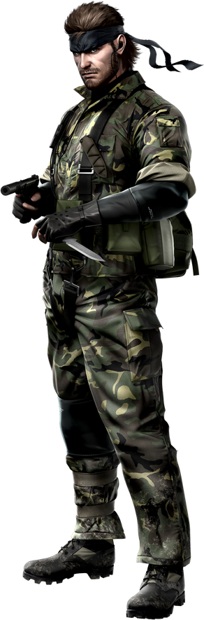 Solid Snake Png Transparent Image (black)