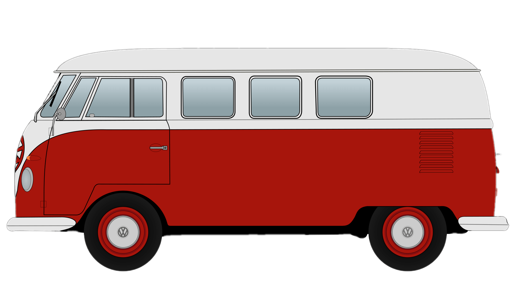 Volkswagen Bus Png Clipart (teal, maroon, lavender, gray)