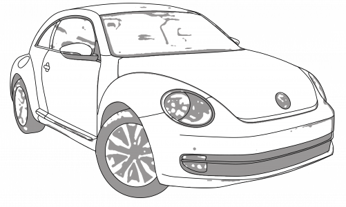 Volkswagen Fusca Png Hd Isolated (black, gray, lavender, white)