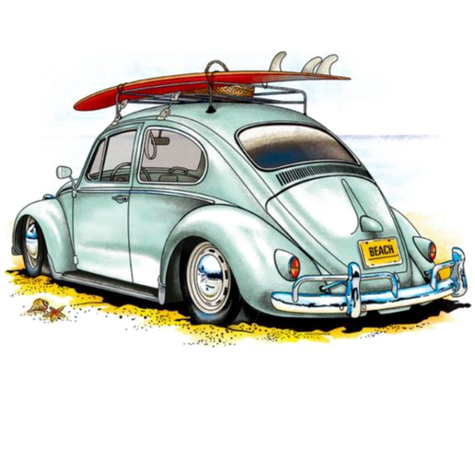 Volkswagen Fusca Png Isolated Photo (black, gray, white)