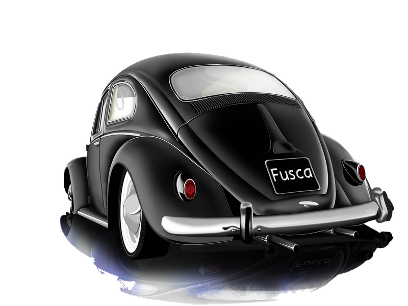 Volkswagen Fusca Png (black)