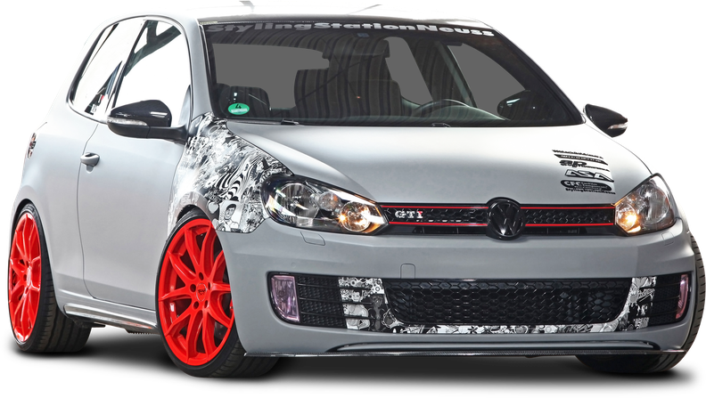 Volkswagen Golf Gti Png Isolated File (black, gray, white)