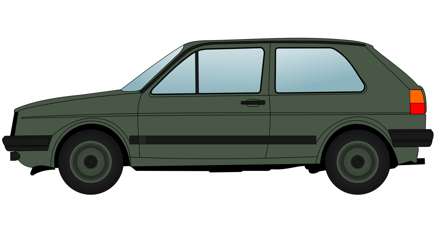 Volkswagen Golf Ii Png Hd Isolated (black, gray, green)