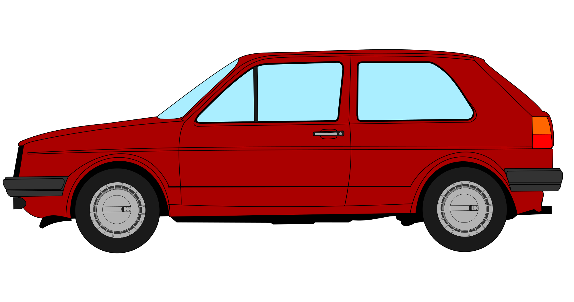 Volkswagen Golf Ii Png Hd (maroon, black, mint)