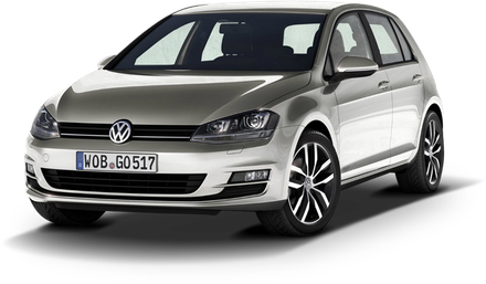 Volkswagen Golf Mk7 Png (black, white)