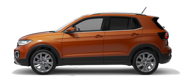 Volkswagen T Cross Png Isolated File (black, gray)