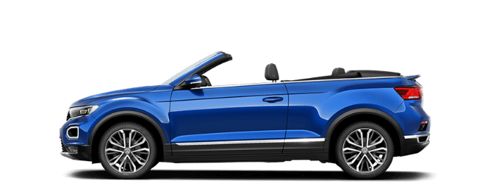 Volkswagen T Roc Cabriolet Png Isolated Image (black)